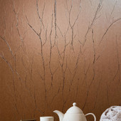 63433 Crinkle Natural Opulence Brown Wallpaper By Galerie