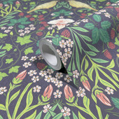 47621 Summer Garden Heritage Purple Lilac Wallpaper By Galerie