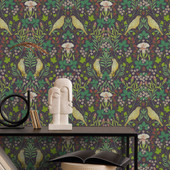 47621 Summer Garden Heritage Purple Lilac Wallpaper By Galerie