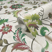 47648 Floral Heritage Green Wallpaper By Galerie