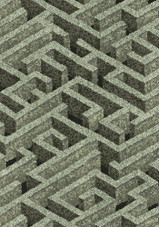 JMW-100721 Labyrinth Wallpaper by Josephine Munsey