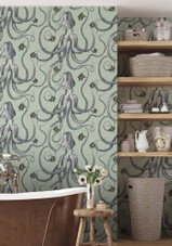 JMW-103021 Octopoda Grand Roll Wallpaper by Josephine Munsey JMW-103021 Octopoda Grand Roll Wallpaper by Josephine Munsey