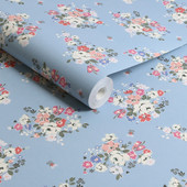 125507 Clifton Floral Blue Wallpaper by Cath Kidston 125507 Clifton Floral Blue Wallpaper by Cath Kidston