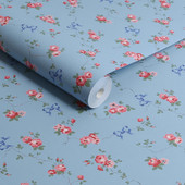 125513 Rows and Bows Blue Wallpaper by Cath Kidston 125513 Rows and Bows Blue Wallpaper by Cath Kidston