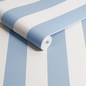 125517 Canopy Stripe Blue Wallpaper by Cath Kidston 125517 Canopy Stripe Blue Wallpaper by Cath Kidston