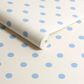 125522 Button Spot Blue Wallpaper by Cath Kidston 125522 Button Spot Blue Wallpaper by Cath Kidston