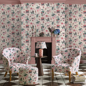 125534 Cowgirls Pink Wallpaper by Cath Kidston 125534 Cowgirls Pink Wallpaper by Cath Kidston