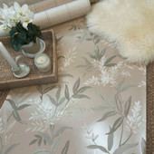 5908 Olivia Beige Floral Wallpaper by Belgravia