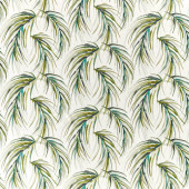 120900 Alvaro Mirador Drapery Lime / Jade / Palm Fabric by Harlequin