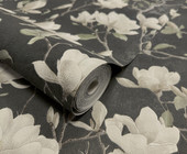 36403 Petalina Charcoal Opus Wallpaper by Holden Decor