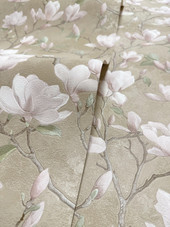 36400 Petalina Beige / Pink Opus Wallpaper by Holden Decor