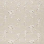 132954 Salinas Prints And Weaves Linen/Silver Fabric by Harlequin