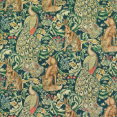 222643 Forest Velvet Archive II Prints Azure Fabric by Morris & Co 222643 Forest Velvet Archive II Prints Azure Fabric by Morris & Co