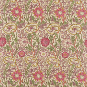 222529 Pink & Rose Archive II Prints Manilla/Wine Fabric by Morris & Co 222529 Pink & Rose Archive II Prints Manilla/Wine Fabric by Morris & Co