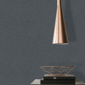WH30139 Cotton Texture Welcome Home Black Wallpaper By Galerie WH30139 Cotton Texture Welcome Home Black Wallpaper By Galerie