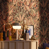 WH30140 Bohemian Floral Welcome Home Bronze Brown Wallpaper By Galerie