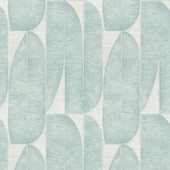 WH30172 Geometric Leaf Welcome Home Blue Wallpaper By Galerie