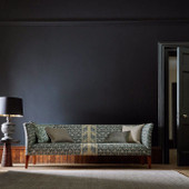 226403 Morris Bellflowers Archive IV The Collector Indigo/Sage Fabric by Morris & Co 226403 Morris Bellflowers Archive IV The Collector Indigo/Sage Fabric by Morris & Co