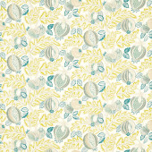 227196 Cantaloupe Indoor Outdoor Prints Seasalt/Quince Fabric by Sanderson 227196 Cantaloupe Indoor Outdoor Prints Seasalt/Quince Fabric by Sanderson