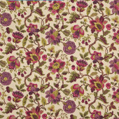 DCOUAM203 Amanpuri Country House Mulberry/Olive Fabric by Sanderson DCOUAM203 Amanpuri Country House Mulberry/Olive Fabric by Sanderson