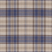 233240 Byron Country House Indigo/Stone Fabric by Sanderson