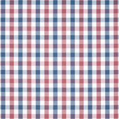 AW15153 Saybrook Check Antilles Blue/Red Fabric by Anna French