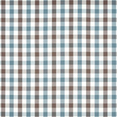 AW15154 Saybrook Check Antilles Brown/Slate Fabric by Anna French