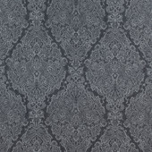 AW73027 Sterling Paisley Meridian Charcoal Fabric by Anna French