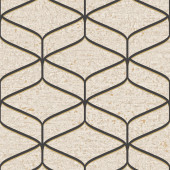2313 Linear Concrete Cream Black Wallpaper by Belgravia