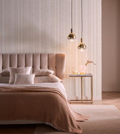 W0211/03 Striatus Parchment Expressions Wallpaper by Clarke & Clarke