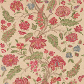 321698 Kalamkari Cotswolds Manor Red and Green Fabric by Zoffany 321698 Kalamkari Cotswolds Manor Red and Green Fabric by Zoffany
