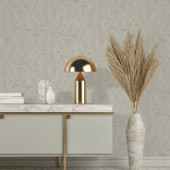34004 Tree Leaf The New Design Book Greige Wallpaper By Galerie