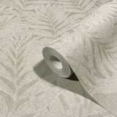 34004 Tree Leaf The New Design Book Greige Wallpaper By Galerie