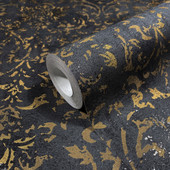 34297 Ornamental The New Design Book Black and Gold Wallpaper By Galerie