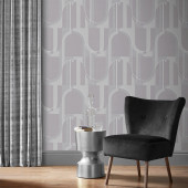 118012 Marcia Grey Wallpaper by Graham and Brown 118012 Marcia Grey Wallpaper by Graham and Brown