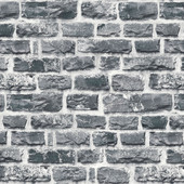 BB51123 Stone Symphony Motif Bricks and More Multi-Colour, Grey and Black Wallpaper By Galerie