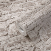 BB51126 Stone Symphony Motif Bricks and More Beige Wallpaper By Galerie