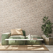 BB51151 Graceful Granite Motif Bricks and More Beige, Brown and Grey Wallpaper By Galerie