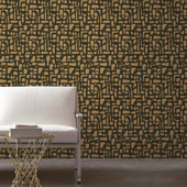 DWP0364-04 Chunky Geo Zen Rose Gold Wallpaper By Galerie DWP0364-04 Chunky Geo Zen Rose Gold Wallpaper By Galerie