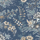130097 Marlbrook Dusky Seaspray Wallpaper by Laura Ashley