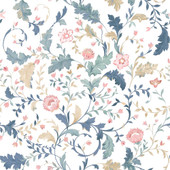 130099 Litton Dusky Seaspay Wallpaper by Laura Ashley