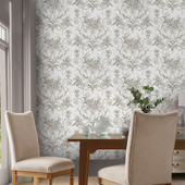 130111 Tuilieries Dark Dove Grey Wallpaper by Laura Ashley