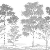 BLD106169001 Poesie Printaniere Medium Panel Balade Wallpaper by Caselio BLD106169001 Poesie Printaniere Medium Panel Balade Wallpaper by Caselio