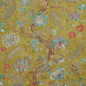 322700 Indienne Print Antiquary Tiger's Eye/Cinnabar Fabric by Zoffany 322700 Indienne Print Antiquary Tiger's Eye/Cinnabar Fabric by Zoffany