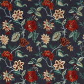 332982 Anjolie De Novo Darnley Amber/Ink Fabric by Zoffany