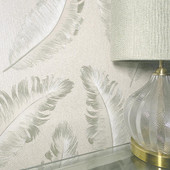 GB 4412 Ciara Feather Sage Wallpaper by Belgravia Zambaiti Parati