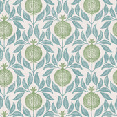 130285 Apple of Grenada Concerto Blue and Green Wallpaper By Graham & Brown
