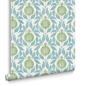 130285 Apple of Grenada Concerto Blue and Green Wallpaper By Graham & Brown