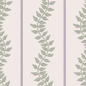 130293 Laurel Leaf Stripe Concerto Mauve and Sage Wallpaper By Graham & Brown