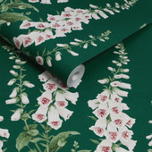 130306 Foxglove Concerto Emerald Wallpaper By Graham & Brown